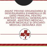 1-15 septembrie, înscrierea asistenților medicali la examenul de grad principal – 2023